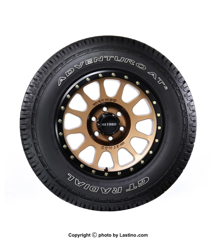 مشخصات لاستيک جي تي راديال اندونزي سايز 265/70R17 121/118S گل Adventuro AT3