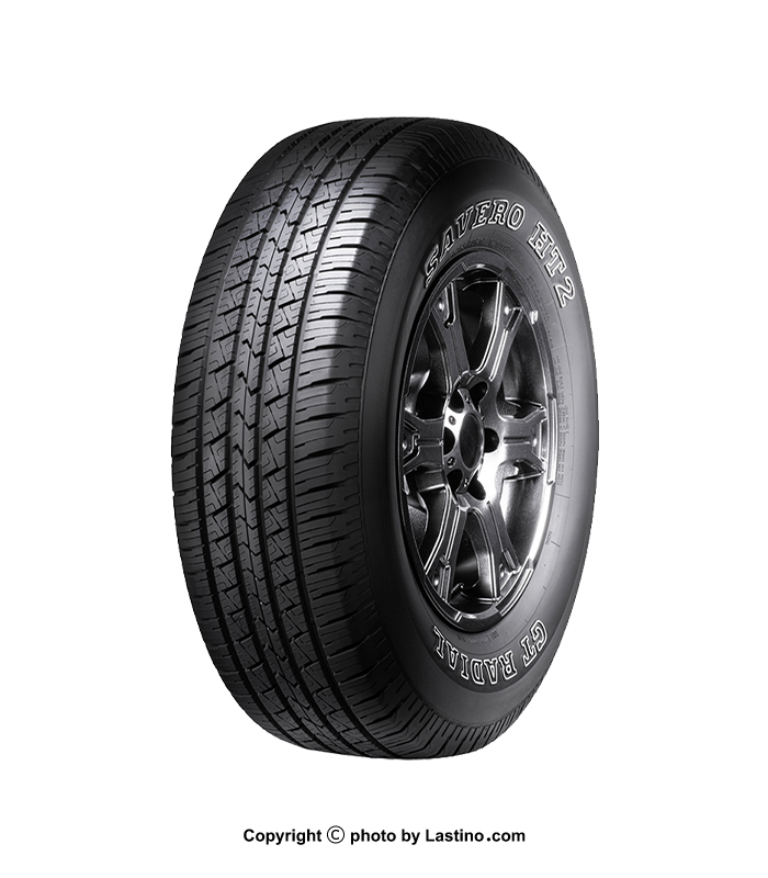 مشخصات و قیمت لاستيک جي تي راديال اندونزي سايز 265/70R17 121/118S گل Savero HT2 نوشته سفید