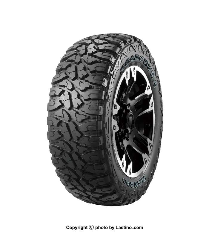 مشخصات و قیمت لاستيک رودکروزا چين سايز 35/12.5R18 118Q گل RA3200 M/T نوشته سفید