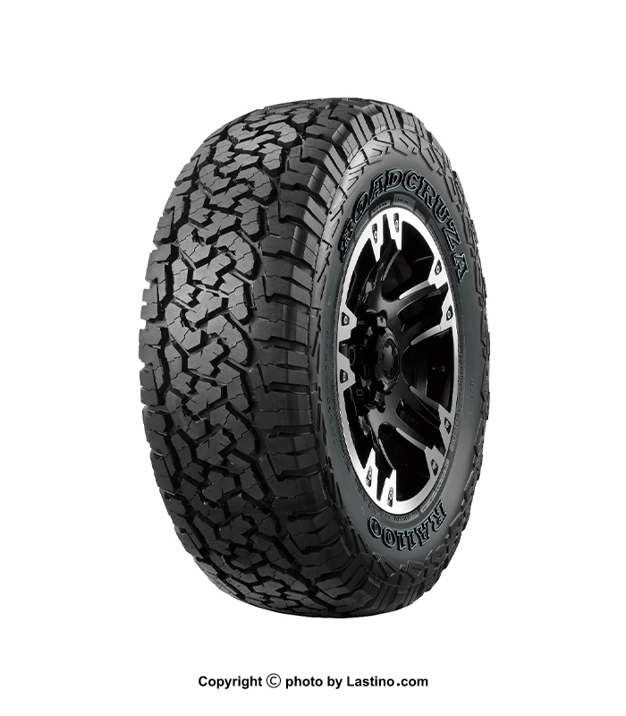 مشخصات و قیمت لاستيک رودکروزا چين سايز 285/70R17 121/118S گل RA1100 A/T نوشته سفید